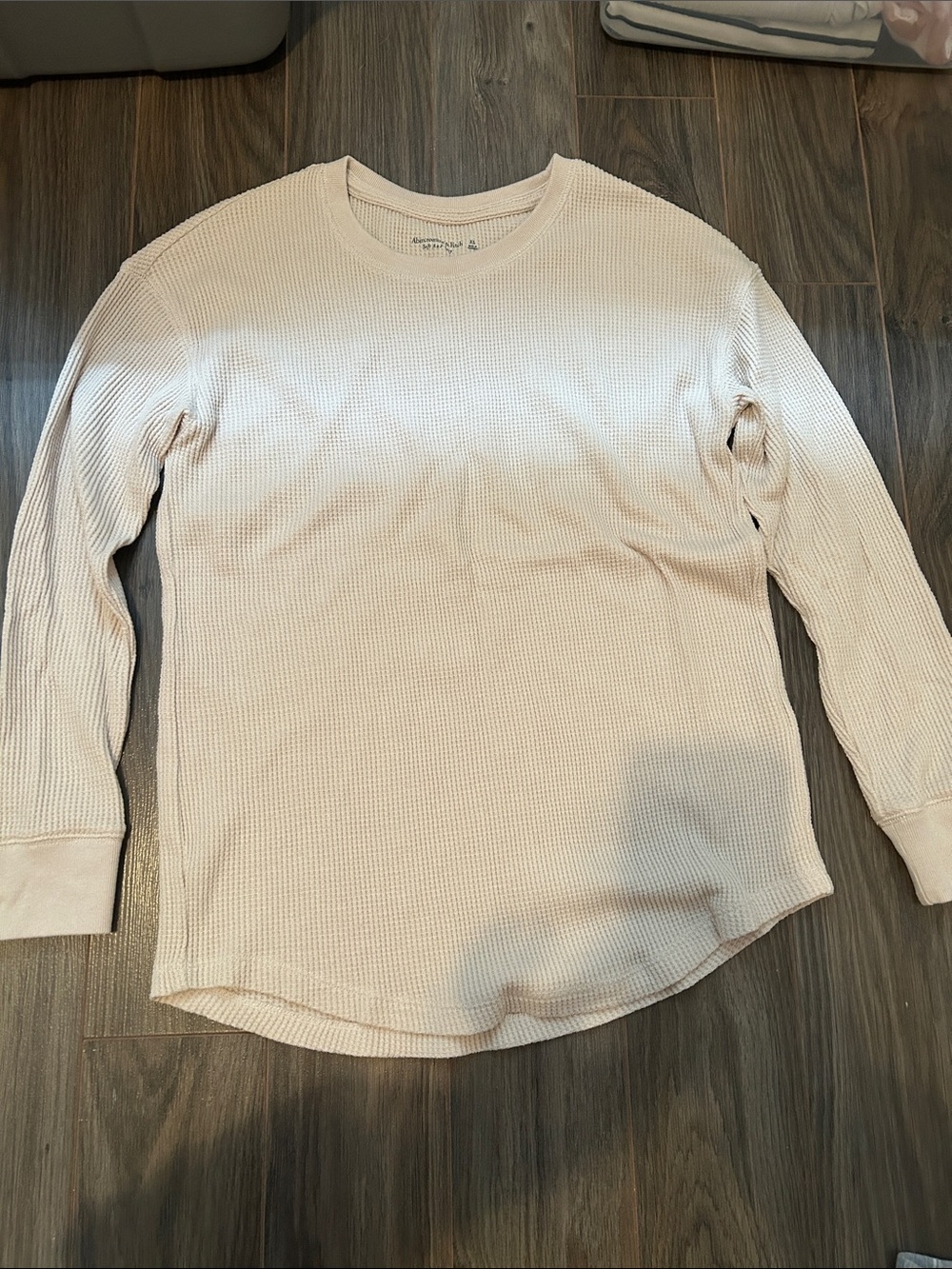Women’s  Long-Sleeve Waffle Thermal Shirt - Cream